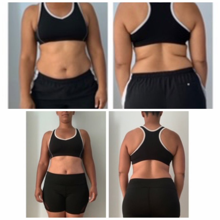 Challenger results from a previous Sound Check Fitness transformation challenge